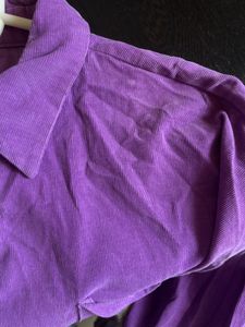 💜 Purple oversized corduroy Shirt