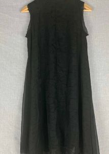 Elegant Black Lace high low dress