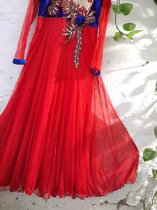 Red Hot  Heavy Gown ❤️