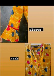 Floral Long Frock With Free Gift 🎁
