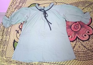 Light Green Ruffled Sleeve Top