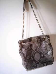 Michael Kors Python Embossed Leather Bag
