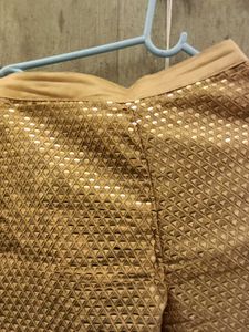 Elegant Orange &amp; Golden Embroidered Co-ord