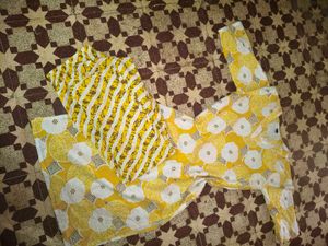 Yellow Floral Kurta Set with Dupatta