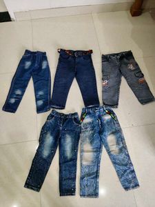 Kids Denim Jeans Combo (5 Pcs)
