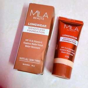 Mila Beaute Longwear Weightless Foundation