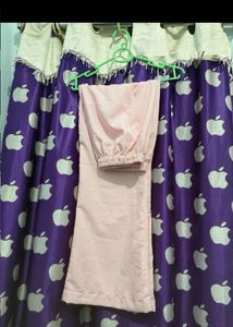 Baby Pink Kurti with Dupatta Set