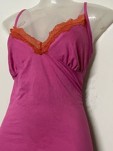 Branded Pink Lace Trim Camisole Slip