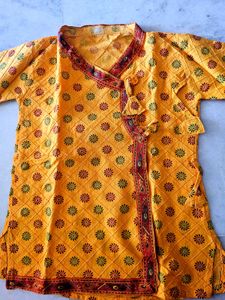 Krishna Dress-  Printed Kurta Dhoti Set