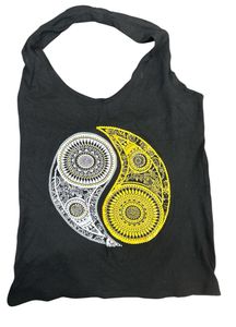 Black Printed Halter Top