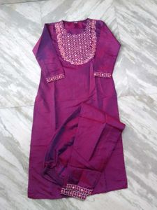 Elegant Embroidered Kurta Set