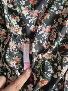 Floral Print Flared Sleeve Dress