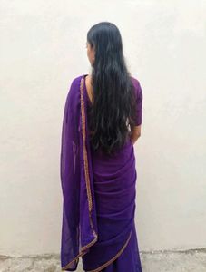 Elegant Purple Saree