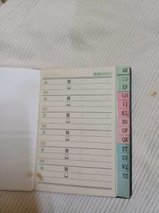 Vintage telephone diary