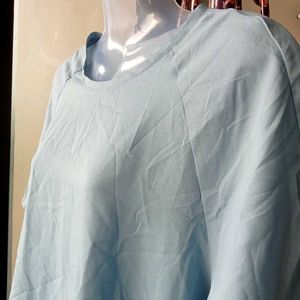 Light Blue Raglan Sleeve T-Shirt