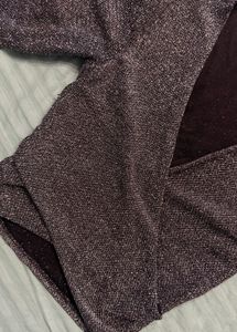 midnight shimmer wrap top