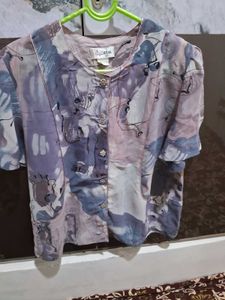 Stylish Short Sleeve Printed Top