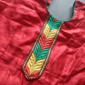 Red Festival Suit For Girls