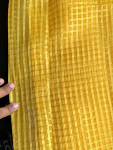 Beautiful Yellow Organza Saree🟡💛🟡💛