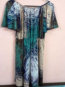 Vibrant Electro Print Dress