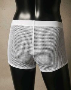 Men's White see through  briefs