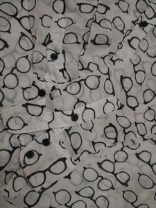 Glasses Print Button-Down Shirt