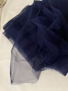 Navy Blue Net Fabric