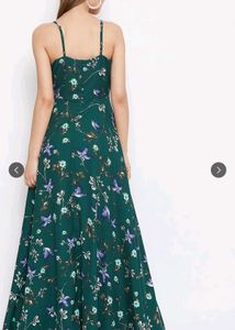 combo of Floral Print Maxi and Polka Dot midi