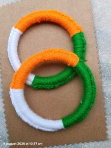 Handmade Tricolor Bangles