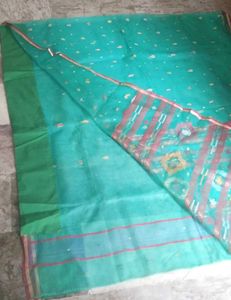 Brand new light weight thread work saree &amp; fall