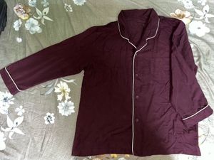 Burgundy Pajama Top