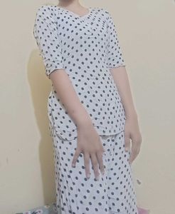 Cute Polka Dot Pajama Set (S) size