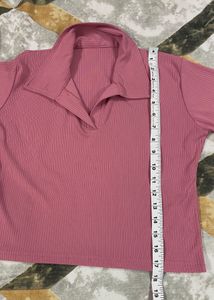 Pink Ribbed Co-ord Set