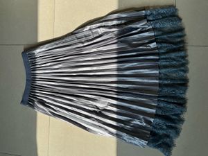 Elegant Lace Trim 2 In 1 Skirt