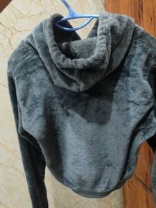 GAP Velour Cropped Hoodie