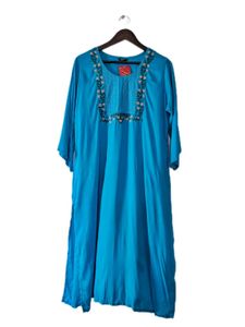 Embroidered Blue Kurta
