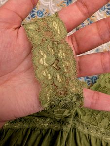 Olive Lace Babydoll
