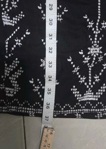 Global Desi Embroidered Black 3/4th pants