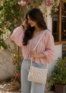 Boho Macrame Crossbody Bag