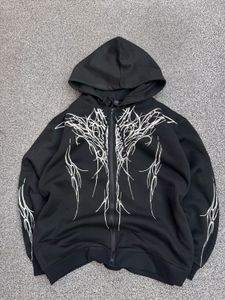 Graphic Zip-Up Hoodie