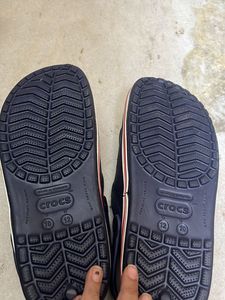 Navy Blue Crocs Clogs