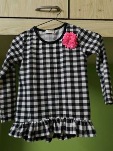 Girls' Checkered Top
