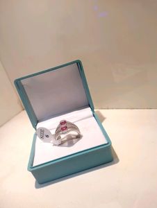 Zirconia Diamond Ring Pure Silver 925(Wt: 4.500gm)