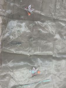 Embroidered Organza blouse fabric