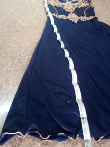 Gown Navy Blue Color For 8-10years