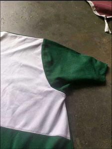Green &amp; White Color Block Jersey