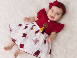 Adorable Girls Kurti and Skirt Set