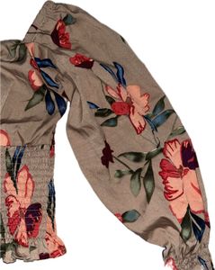 Floral Smocked Crop Top