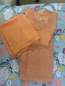 Bebo style Peach Kurta Set
