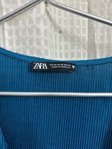 zara blue dress